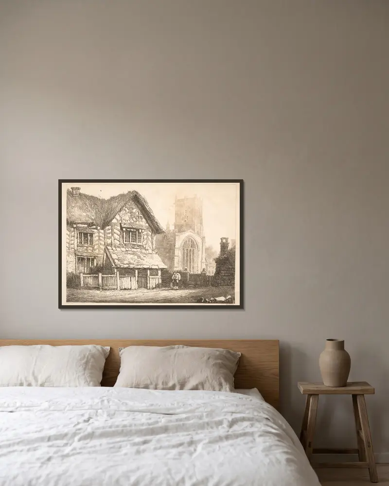 Helmsley von Samuel Prout gerahmt an einer Wand