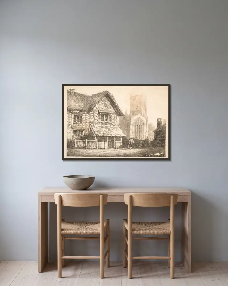 Helmsley von Samuel Prout gerahmt an einer Wand