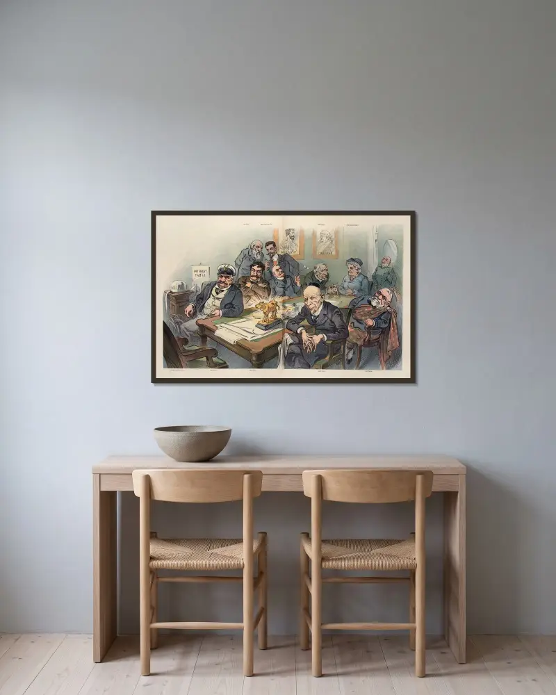 A cabinet that could afford it av John Samuel Pughe inramad på en vägg