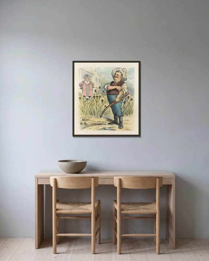 En ny lie skär rent av John Samuel Pughe inramad på en vägg