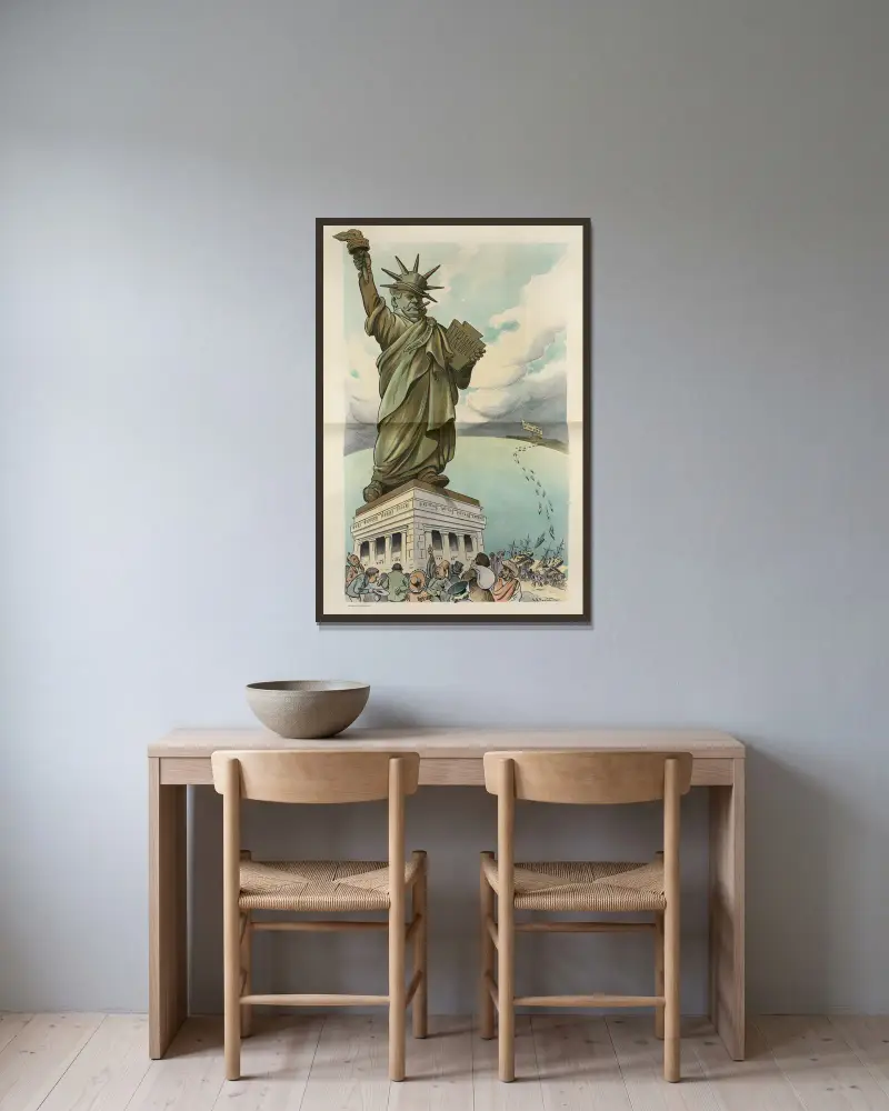 Liberty, John Samuel Pughe v rámu na stěně