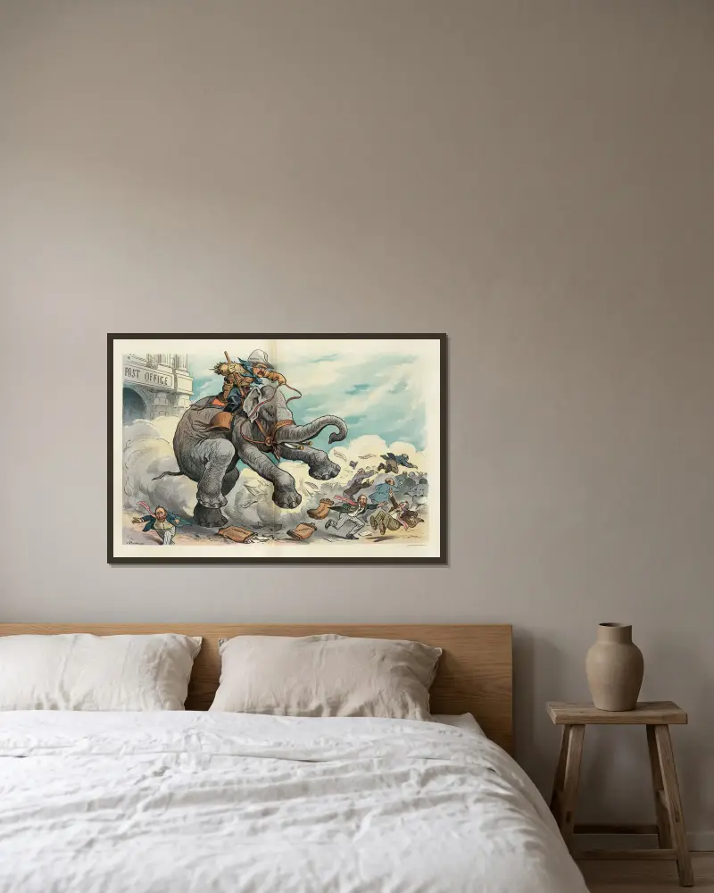 More Rough Riding, John Samuel Pughe v rámu na stěně