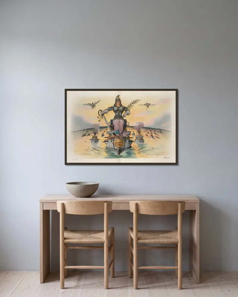 Peace av John Samuel Pughe inramad på en vägg