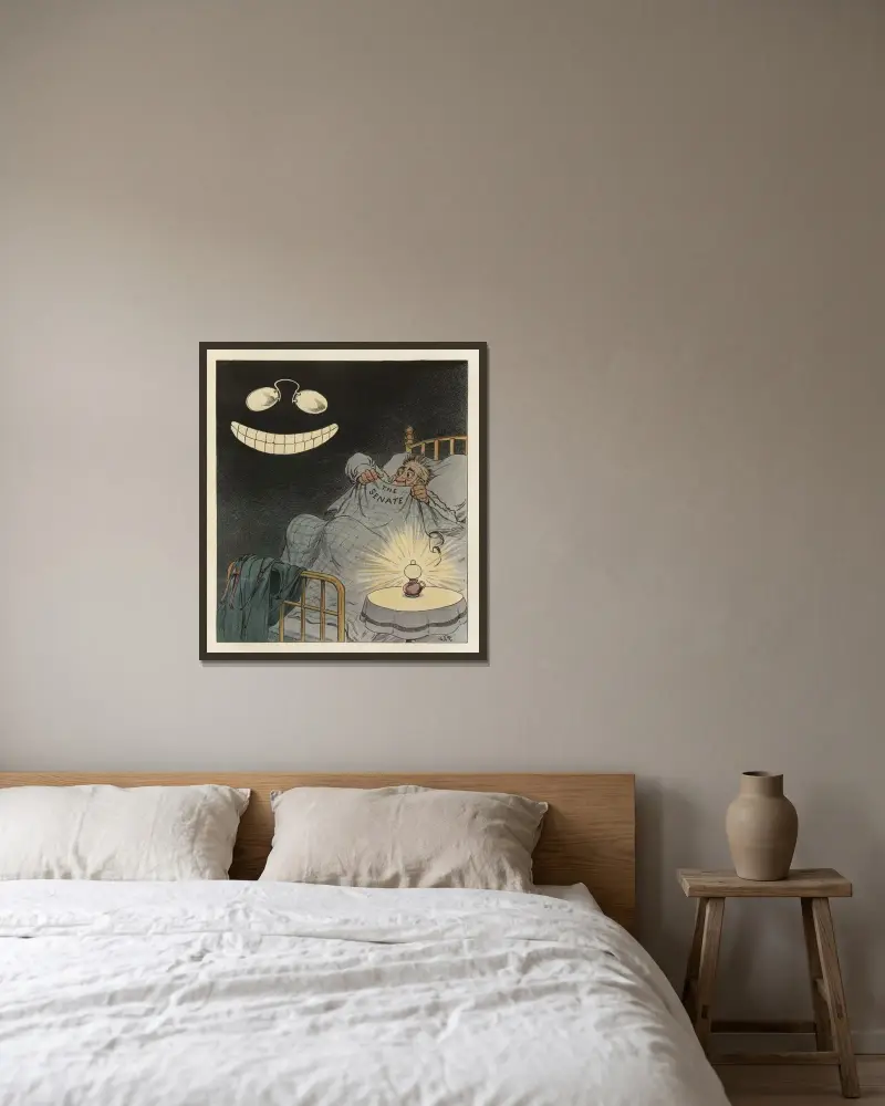 Det senaste inom mardrömmar av John Samuel Pughe inramad på en vägg