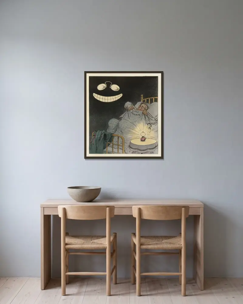 Det senaste inom mardrömmar av John Samuel Pughe inramad på en vägg