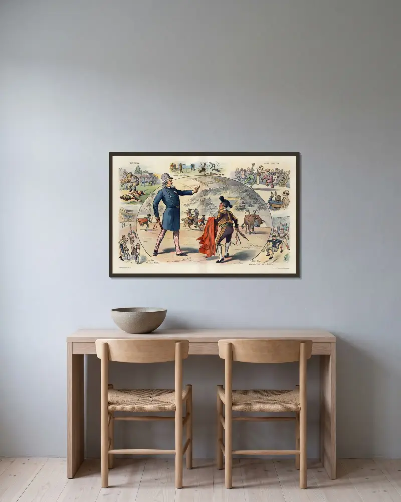 Der Splitter im Auge des Nächsten von John Samuel Pughe gerahmt an einer Wand