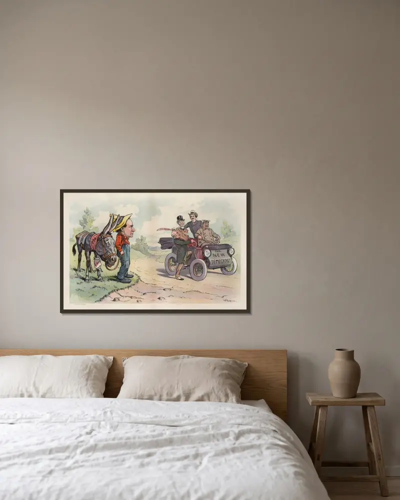 Det gamla och det nya av John Samuel Pughe inramad på en vägg