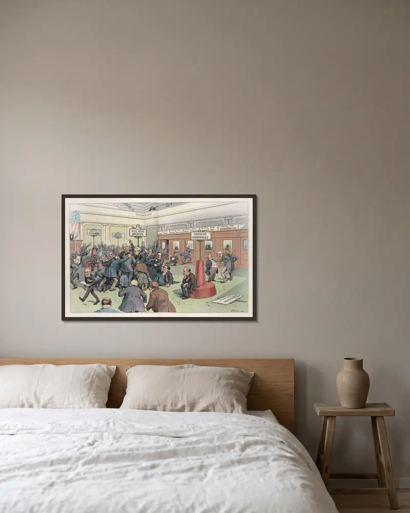 Den senaste uppståndelsen i senaten av John Samuel Pughe inramad på en vägg