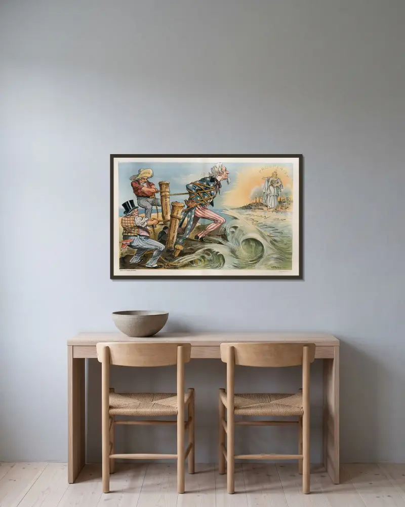 Dagens Tantalus av John Samuel Pughe inramad på en vägg