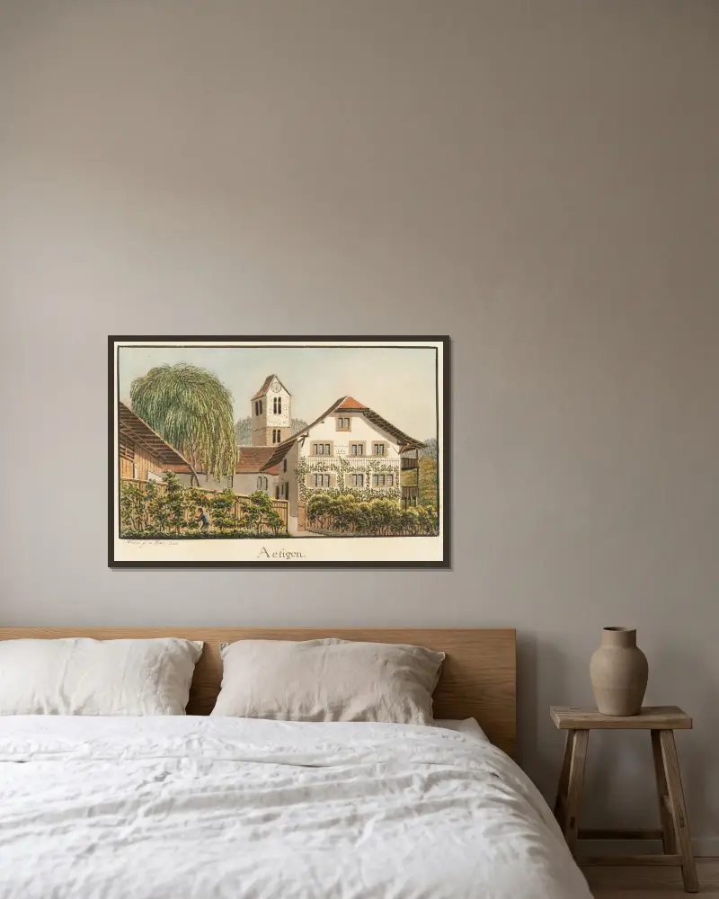 Aetingen, Jakob Samuel Weibel v rámu na stěně