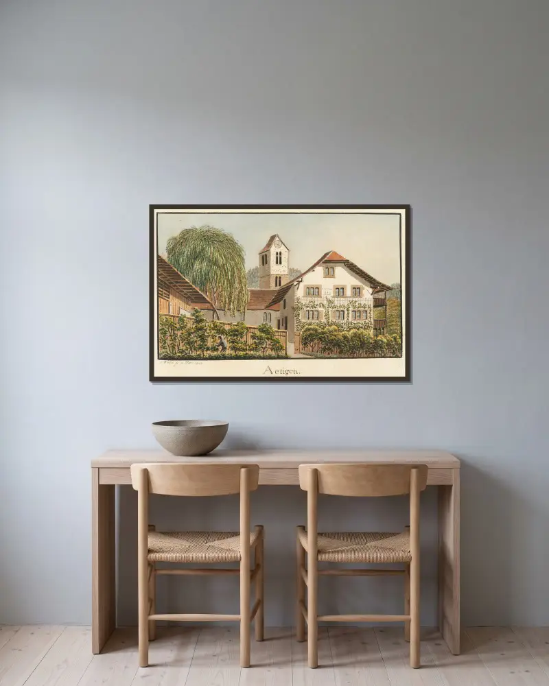 Aetingen, Jakob Samuel Weibel v rámu na stěně