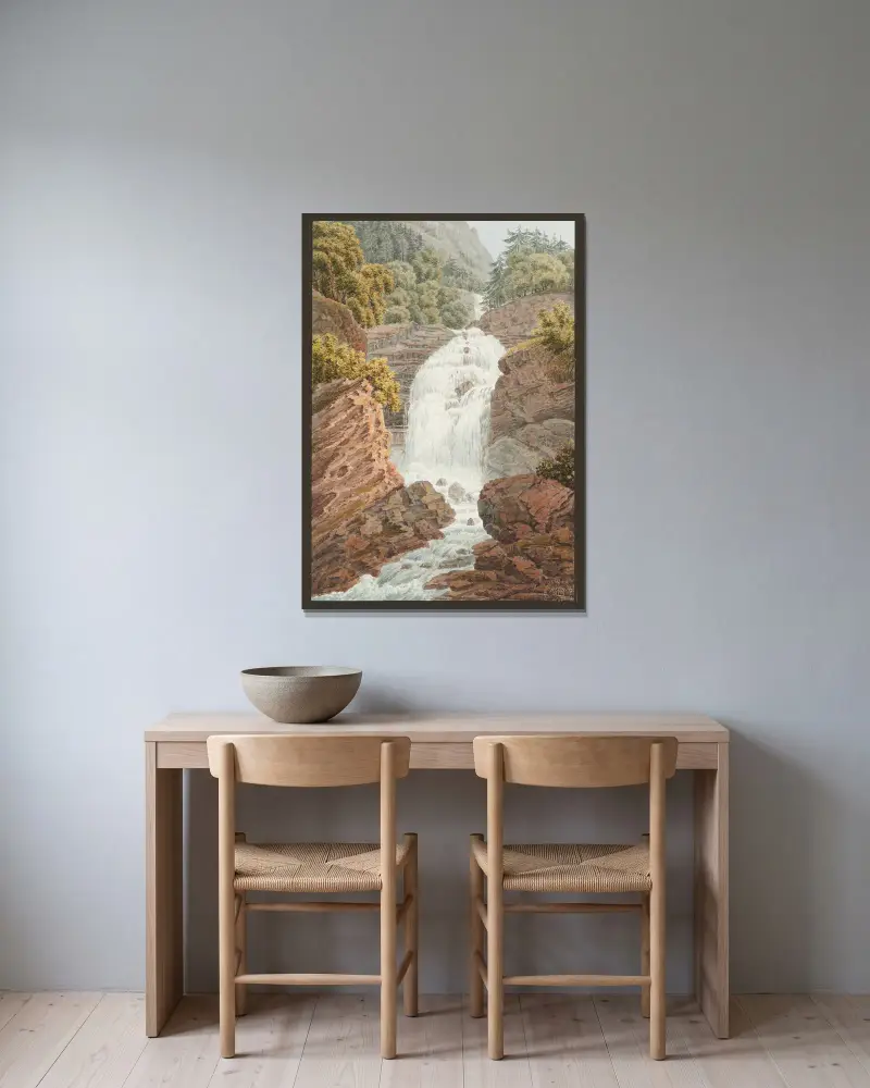 La Giesbach, Jakob Samuel Weibel v rámu na stěně