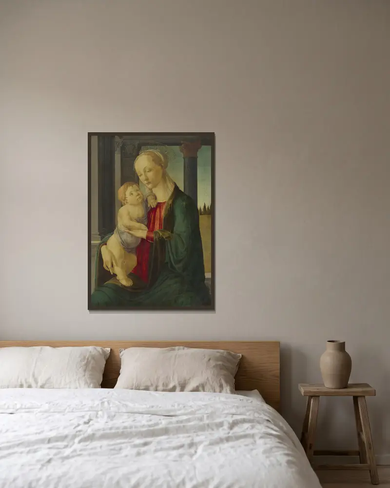 Madonna z Dzieciątkiem, 1470, Sandro Botticelli w ramie na ścianie