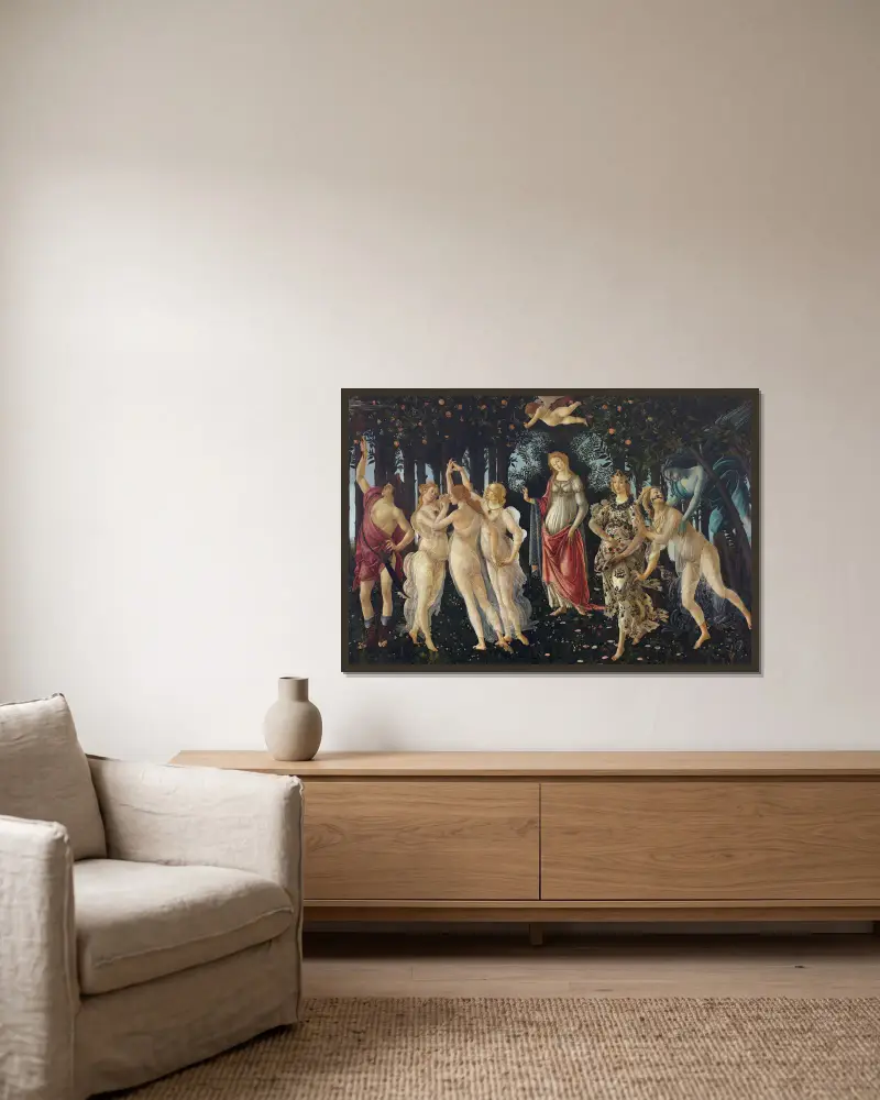 Jaro, Sandro Botticelli v rámu na stěně