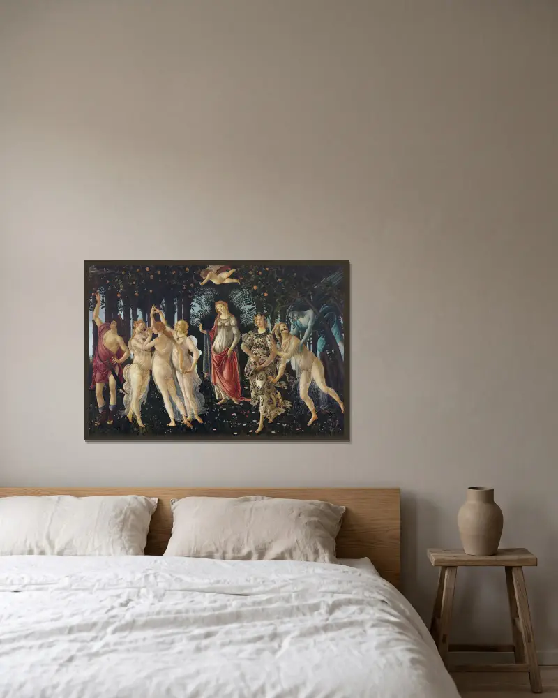 Jaro, Sandro Botticelli v rámu na stěně