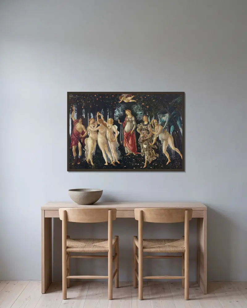Jaro, Sandro Botticelli v rámu na stěně