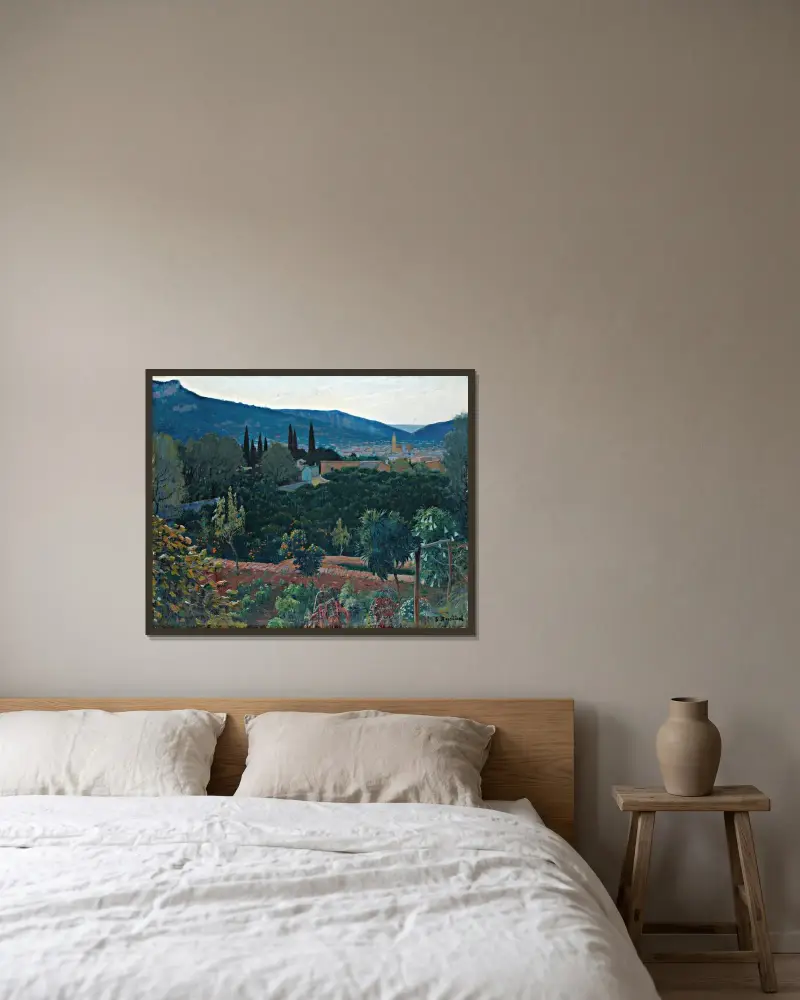 Dolina, Soller (Widok na Soller), Santiago Rusiñol w ramie na ścianie