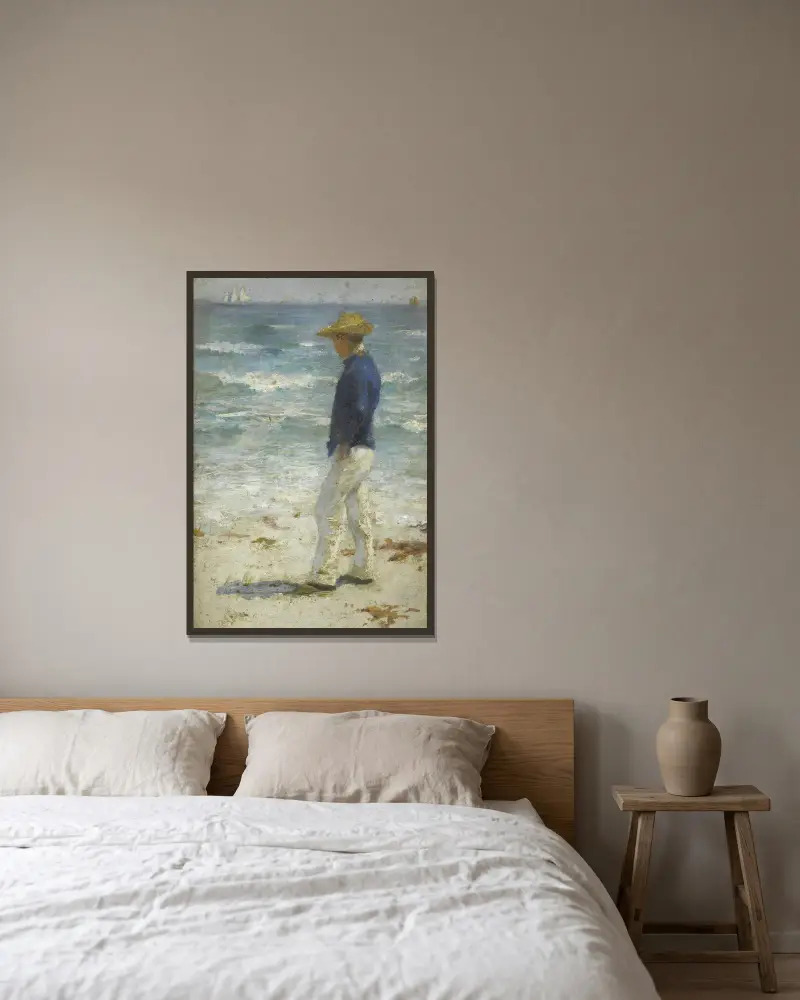 Blick auf das Meer – Nr. 1 von Henry Scott Tuke gerahmt an einer Wand