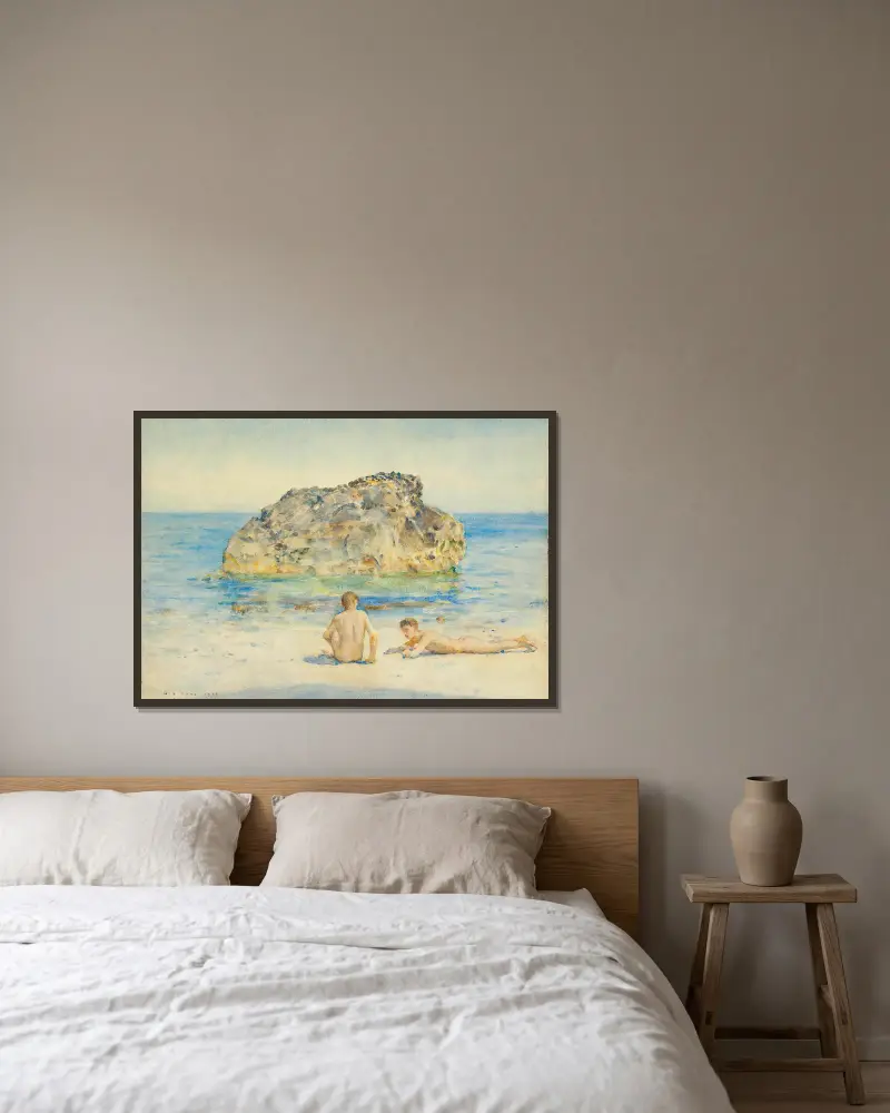 Opalující se, Henry Scott Tuke v rámu na stěně