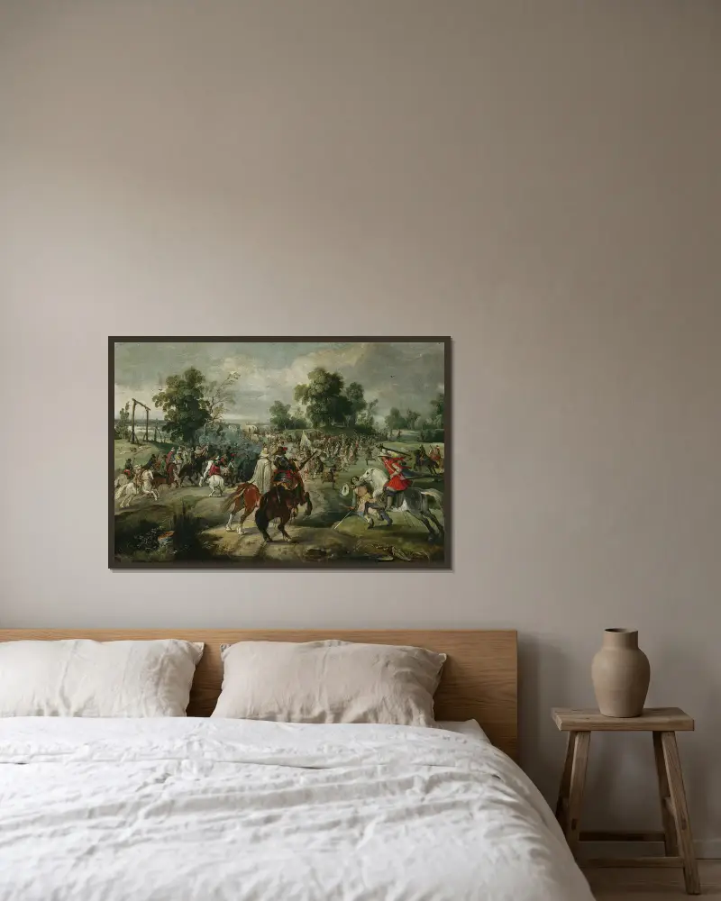 Přepadení konvoje, Sebastian Vrancx v rámu na stěně