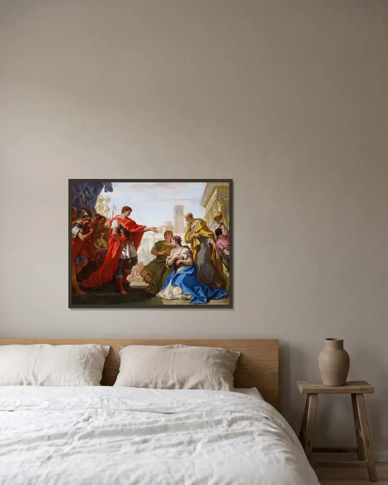 Scipionova shovívavost, Sebastiano Ricci v rámu na stěně