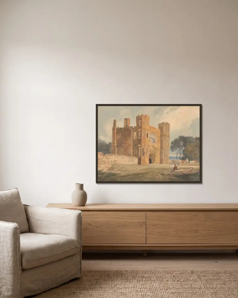 Gate-way, Saint Mary’s Wiggenhall, Norfolk av John Sell Cotman inramad på en vägg