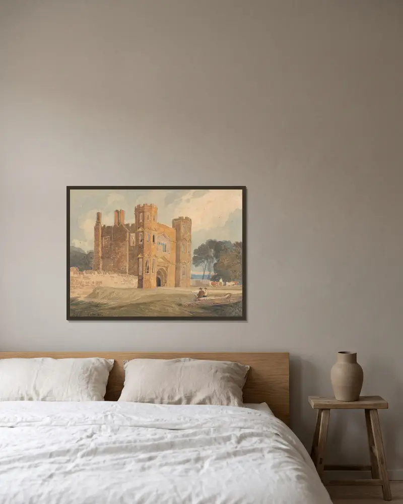 Portvalv, Saint Mary's Wiggenhall, Norfolk av John Sell Cotman inramad på en vägg