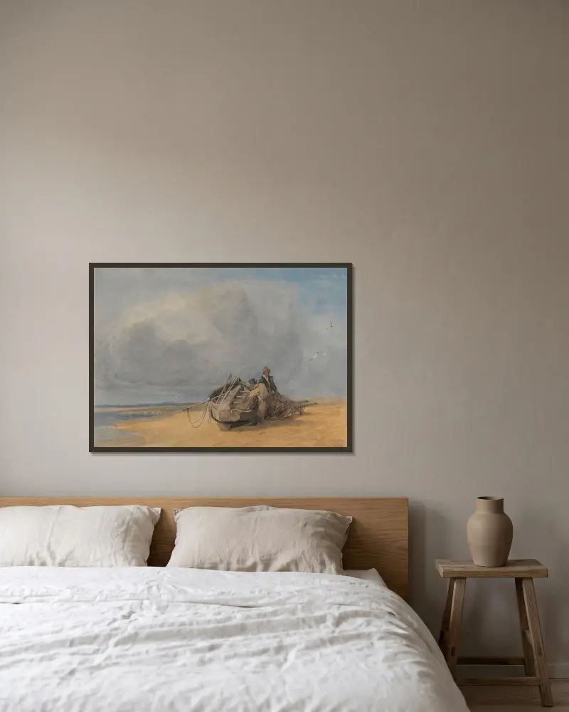 Yarmouth Sands, Norfolk av John Sell Cotman inramad på en vägg