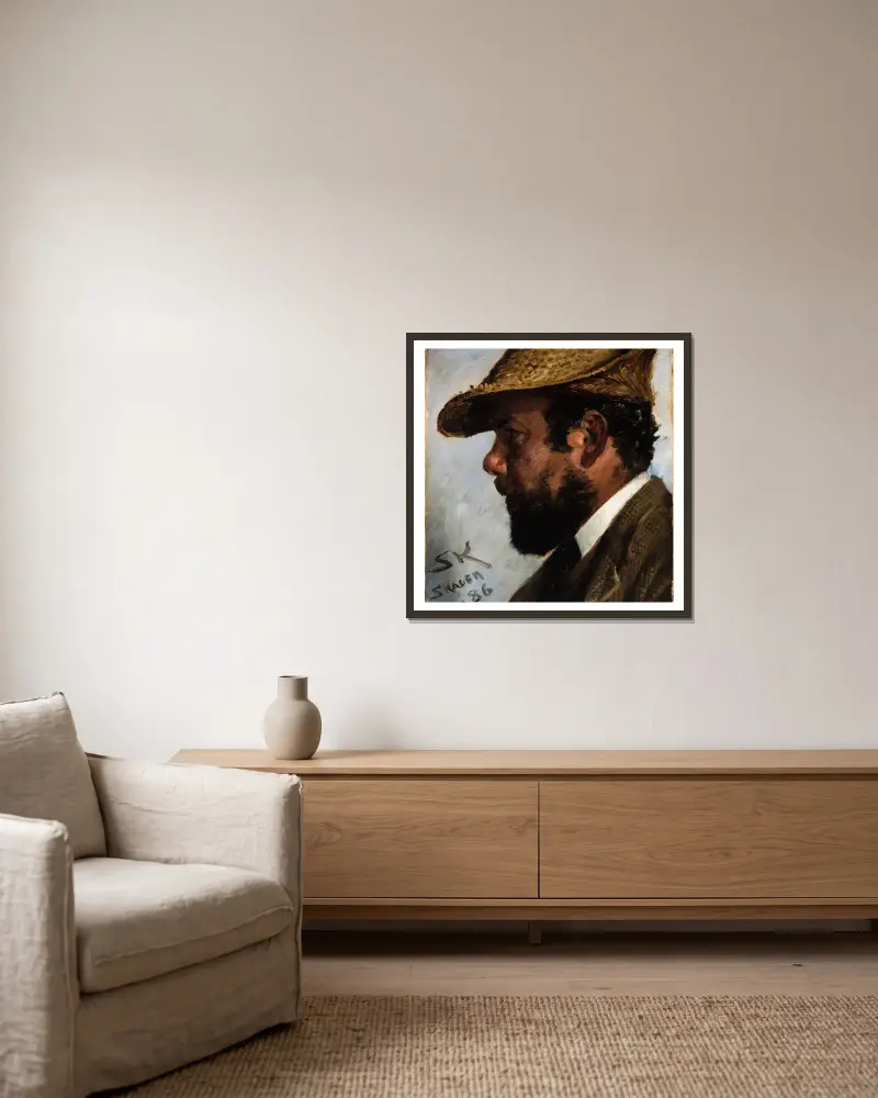 Adrian Stokes von Peder Severin Krøyer gerahmt an einer Wand