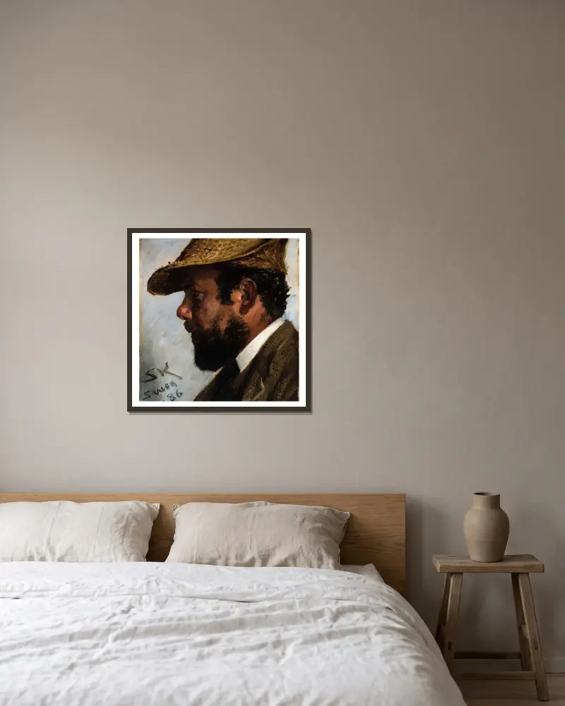 Adrian Stokes von Peder Severin Krøyer gerahmt an einer Wand