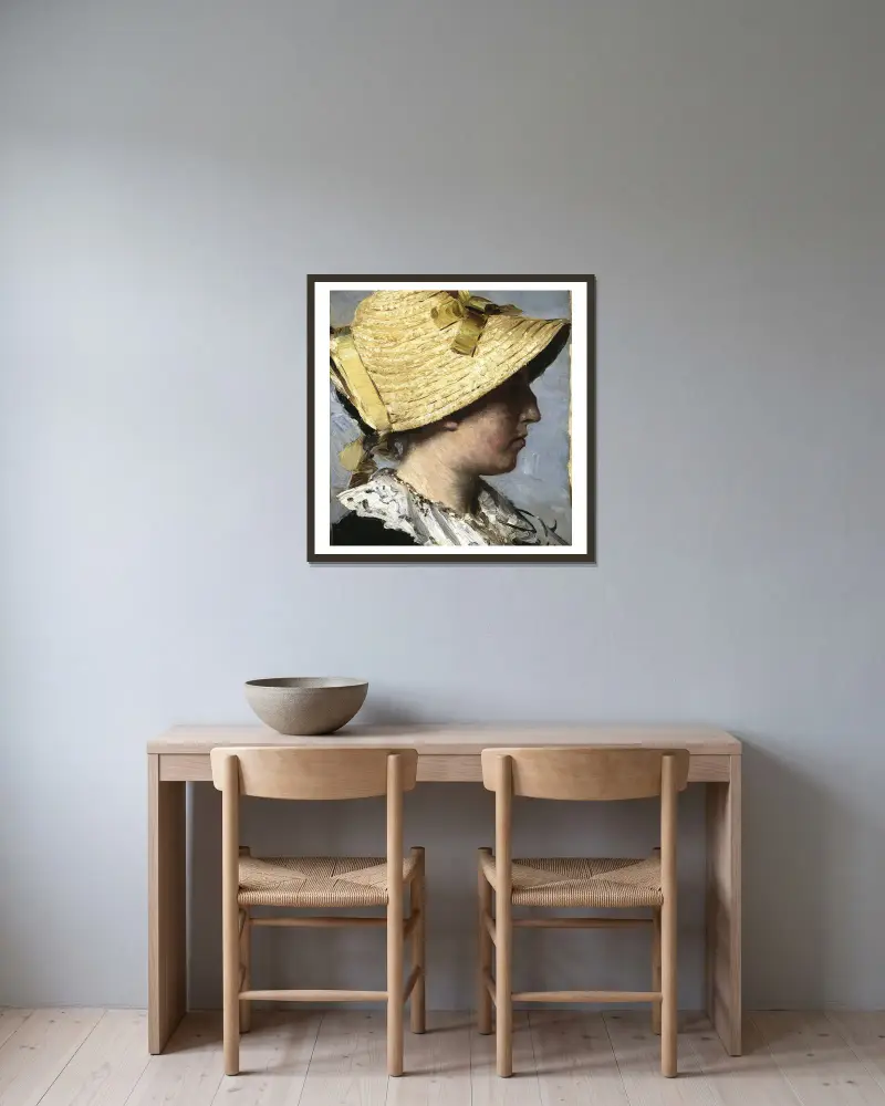 Anna Ancher, Peder Severin Krøyer v rámu na stěně