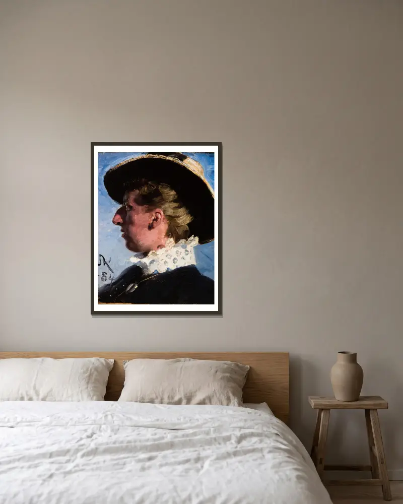 Anna Palm von Peder Severin Krøyer gerahmt an einer Wand