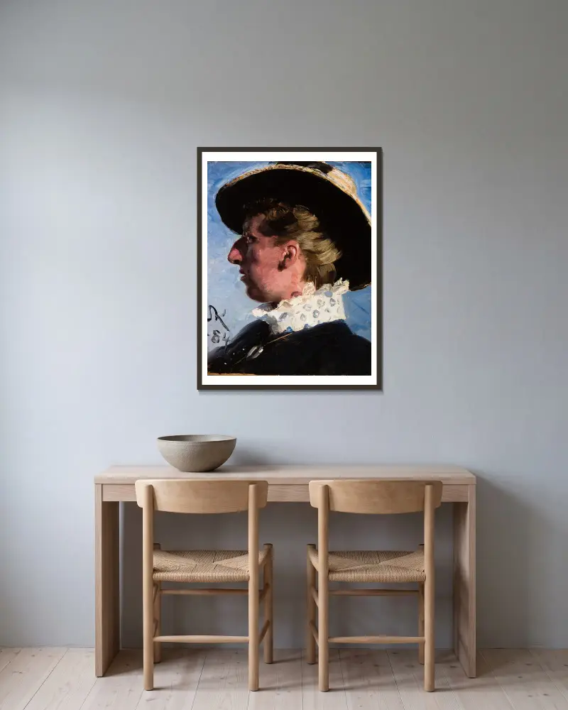 Anna Palm von Peder Severin Krøyer gerahmt an einer Wand