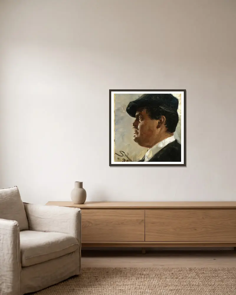 Carl Locher von Peder Severin Krøyer gerahmt an einer Wand
