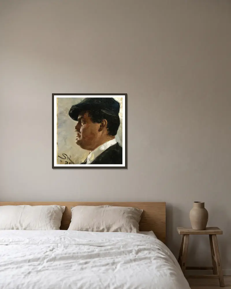 Carl Locher von Peder Severin Krøyer gerahmt an einer Wand