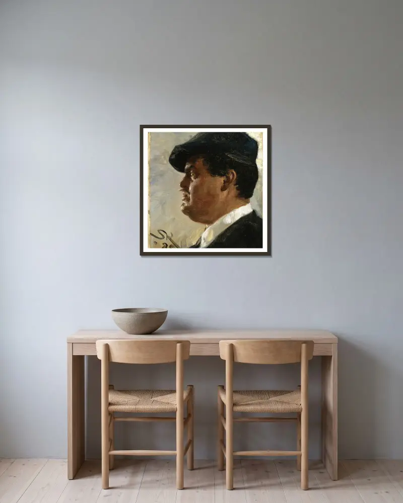Carl Locher von Peder Severin Krøyer gerahmt an einer Wand
