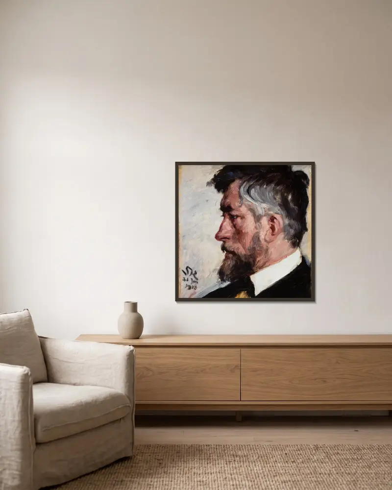 J.F. Willumsen von Peder Severin Krøyer gerahmt an einer Wand