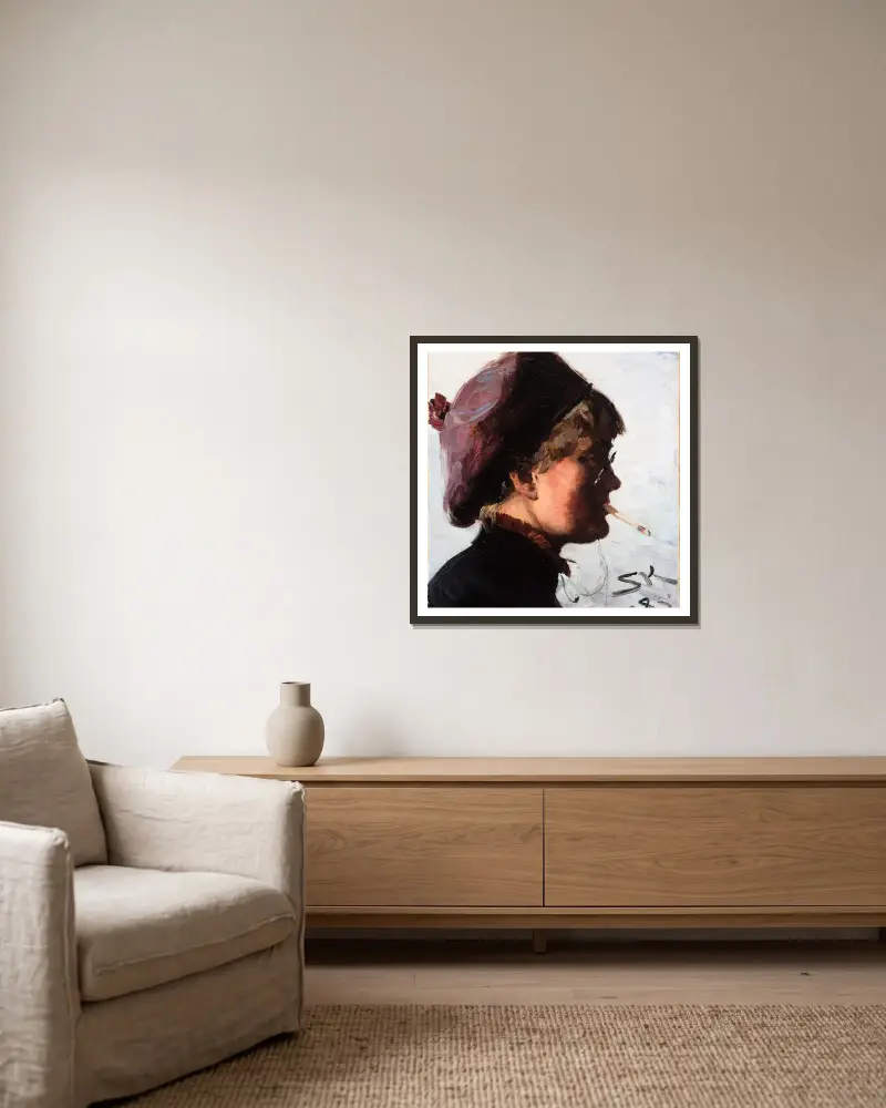Julia Strömberg, Peder Severin Krøyer v rámu na stěně