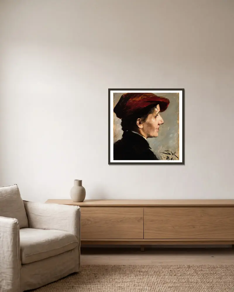 Marianne Stokes von Peder Severin Krøyer gerahmt an einer Wand