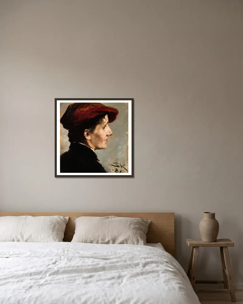 Marianne Stokes von Peder Severin Krøyer gerahmt an einer Wand