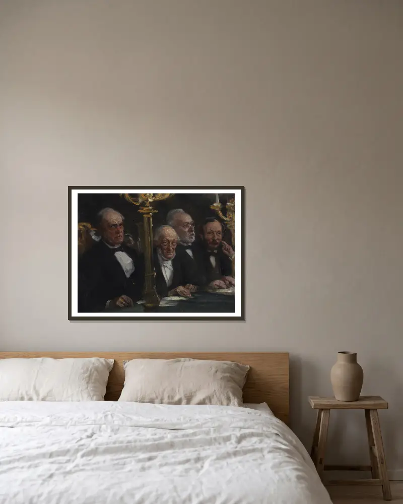 Grupa portretowa, Peder Severin Krøyer w ramie na ścianie