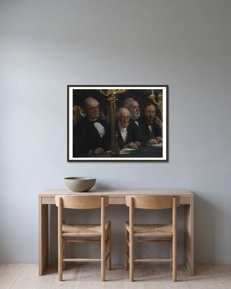 Grupa portretowa, Peder Severin Krøyer w ramie na ścianie