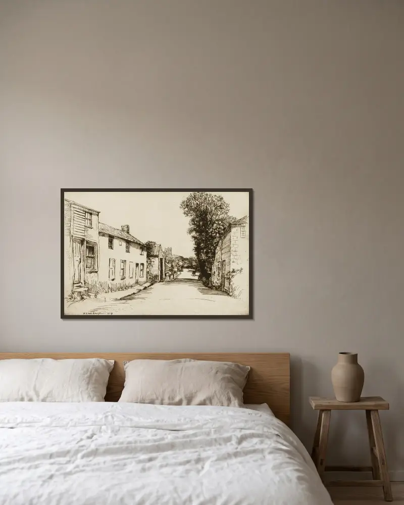 Lelant, Donald Shaw MacLaughlan v rámu na stěně
