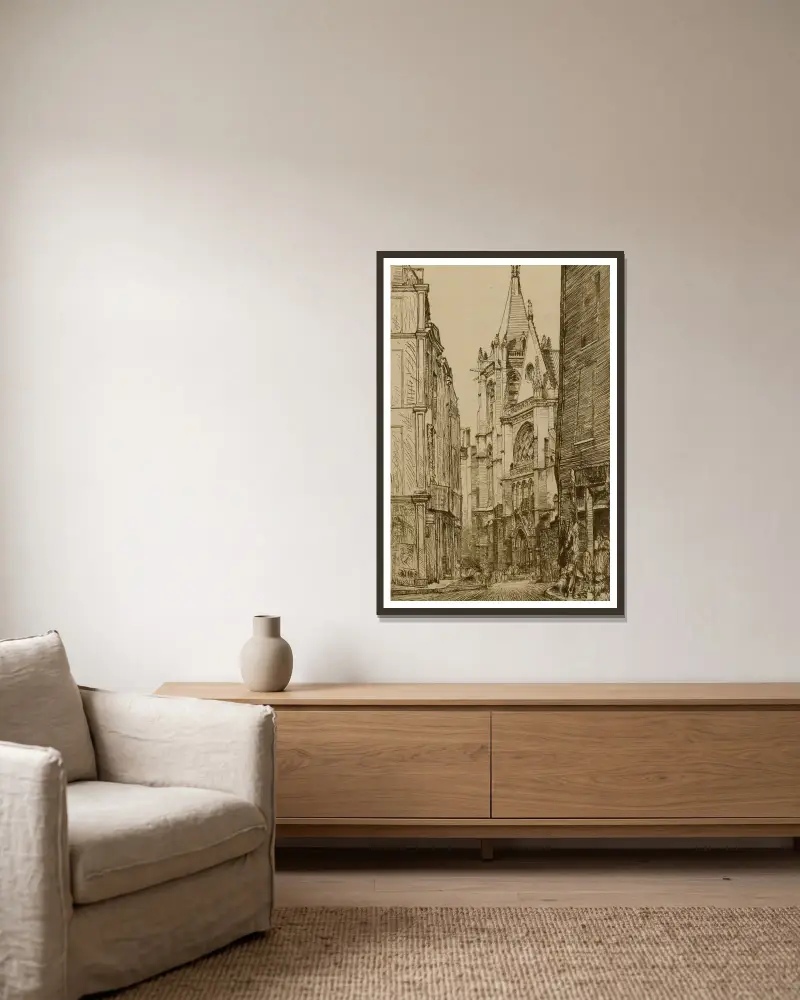 St. Severin, Paříž, Donald Shaw MacLaughlan v rámu na stěně