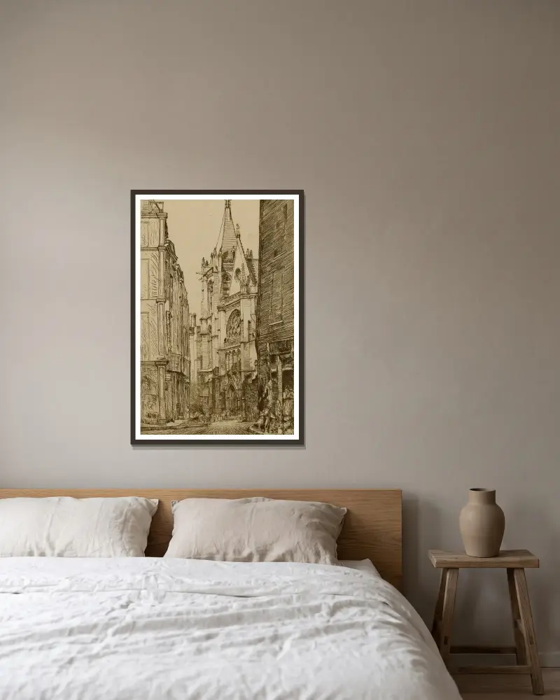 St. Severin, Paříž, Donald Shaw MacLaughlan v rámu na stěně
