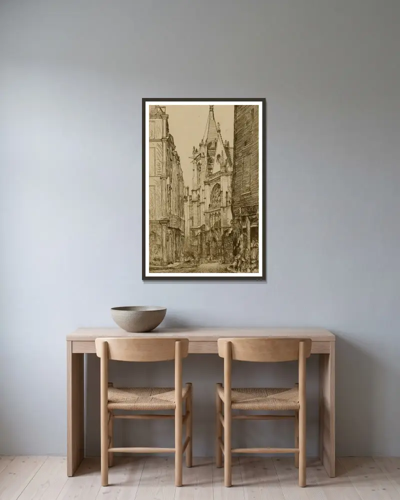 St. Severin, Paříž, Donald Shaw MacLaughlan v rámu na stěně