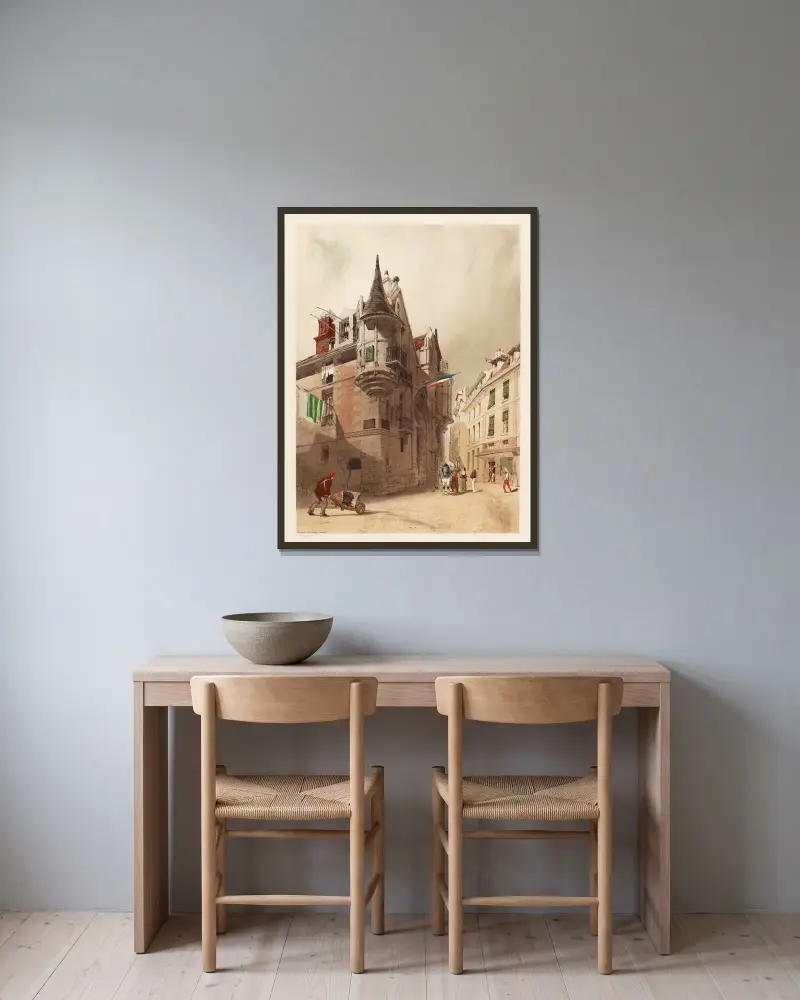 Hôtel de Sens, Paris av Thomas Shotter Boys inramad på en vägg