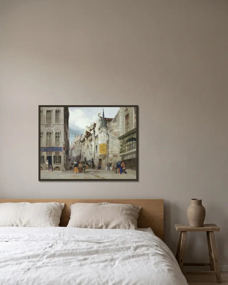 Skrzyżowanie rue Bailleul i rue Jean Tison, obecnie 1. dzielnica Paryża, Thomas Shotter Boys w ramie na ścianie
