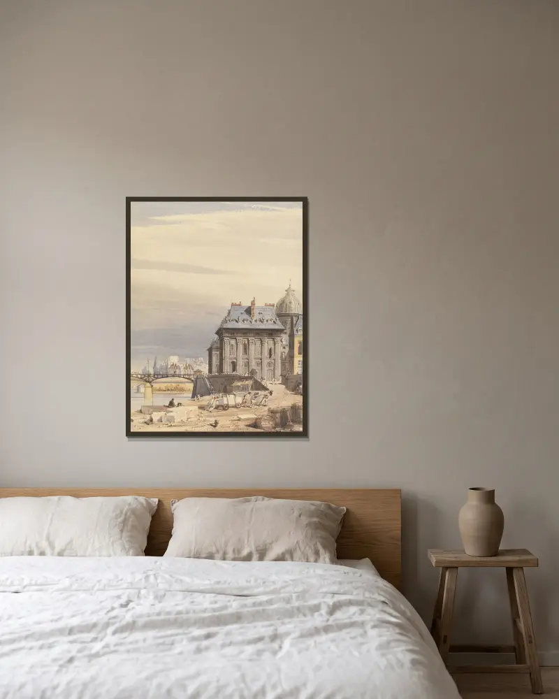 L’Institut de France, Paris av Thomas Shotter Boys inramad på en vägg