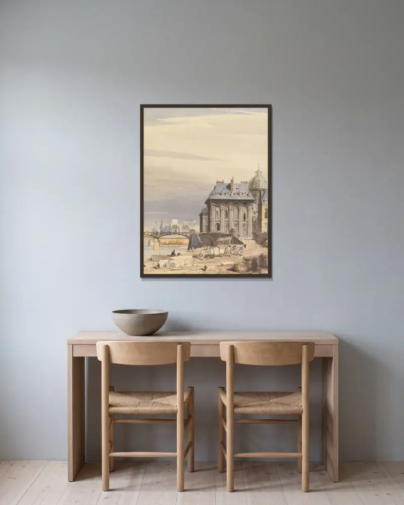 L’Institut de France, Paris av Thomas Shotter Boys inramad på en vägg